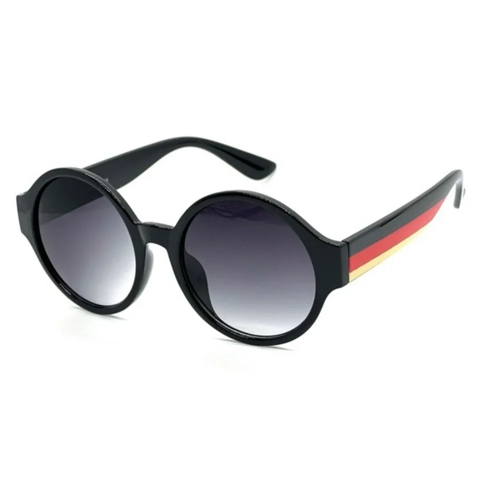 Men‎ Round Sunglasses Retro Style Designer Fashion Shades Black Red Gold Luxury